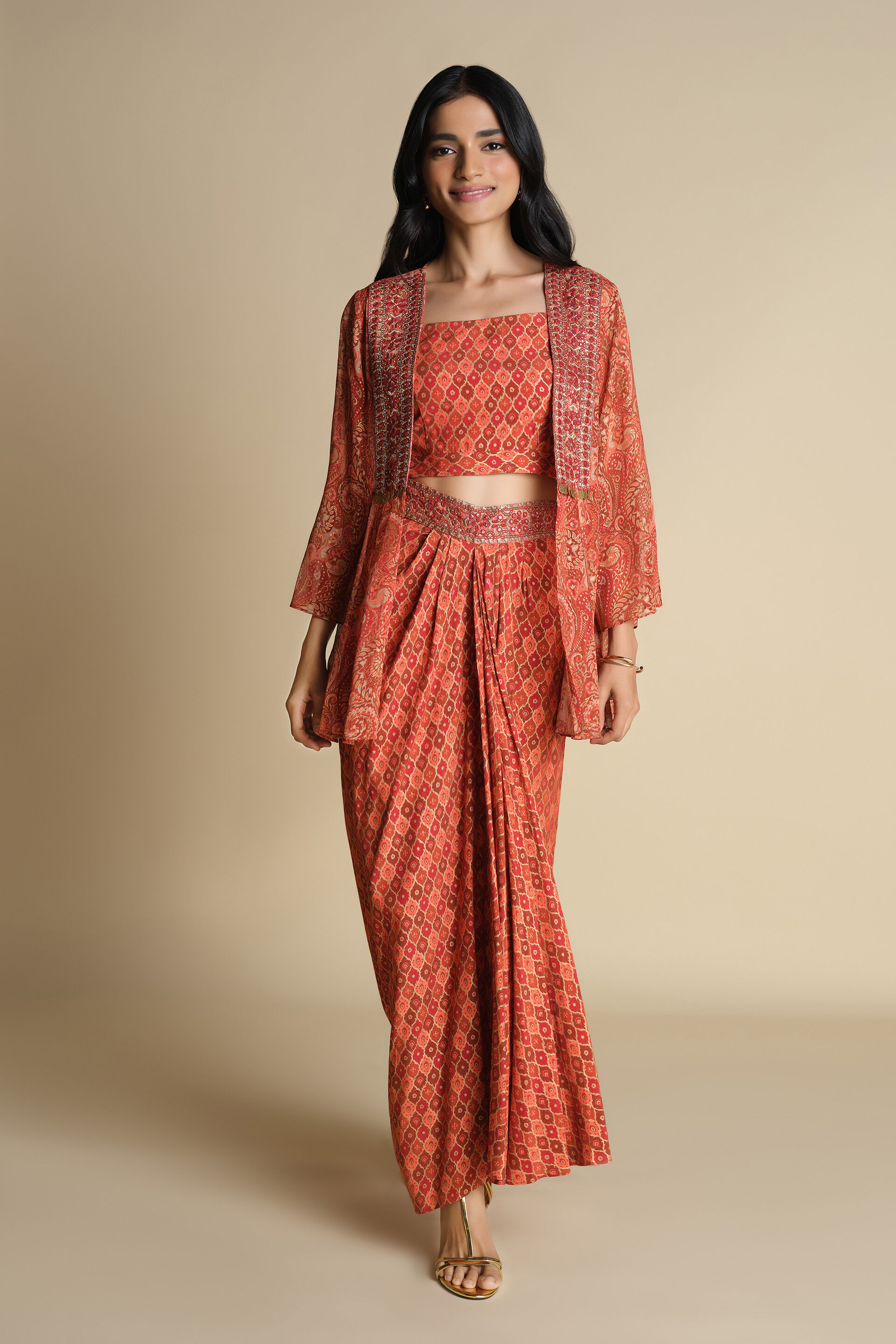 Dillagi Co-ord Set, Rust, image 12